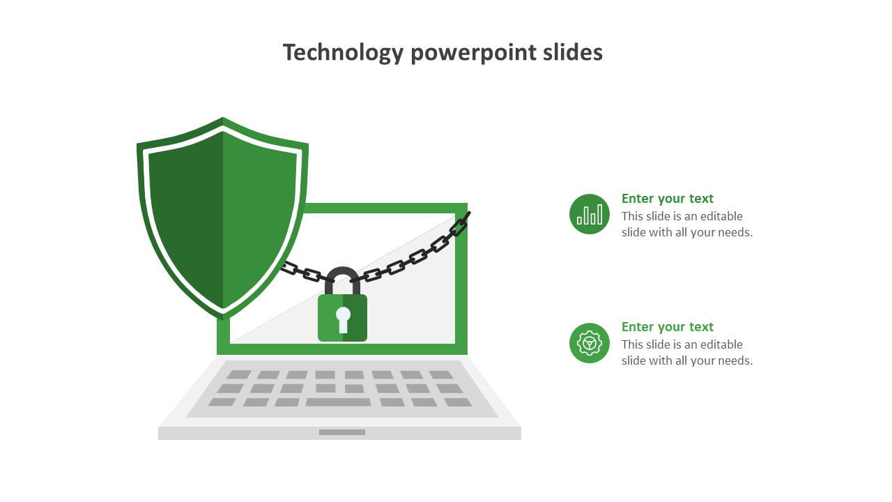 Free - Stunning Technology PowerPoint Slides With Green Color